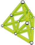 Alternative view 1 of Geomag Glow 40 Piece Construction Set