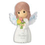 Mini Angel Holding Flowers Figurine