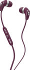 Skullcandy 50/50 Earbuds with Mic - Plum/Chrome