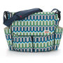 Jonathon Adler Dash Messenger Diaper Bag - Chevron Blue