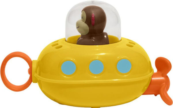 Zoo Pull & Go Submarine Baby Bath Toy Monkey