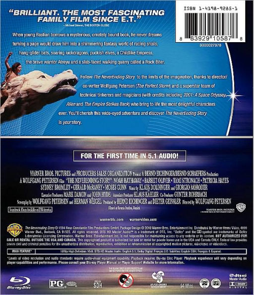 The Neverending Story [Blu-ray]