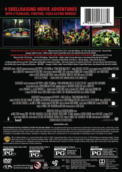 Teenage Mutant Ninja Turtles Collection: 4 Film Favorites [2 Discs]