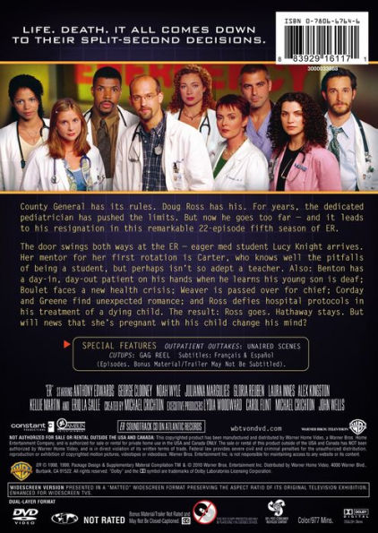 ER: The Complete Fifth Season [6 Discs]