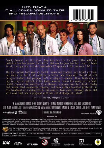 ER: The Complete Fifth Season [6 Discs]