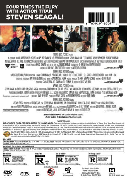 Steven Seagal: 4 Film Favorites [4 Discs]