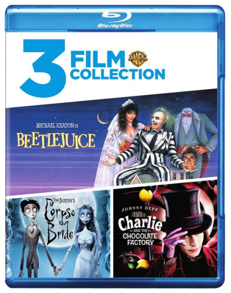 Beetlejuice/Charlie and Chocolate Factory/Tim Burton's Corpse Bride [3 Discs] [Blu-ray]