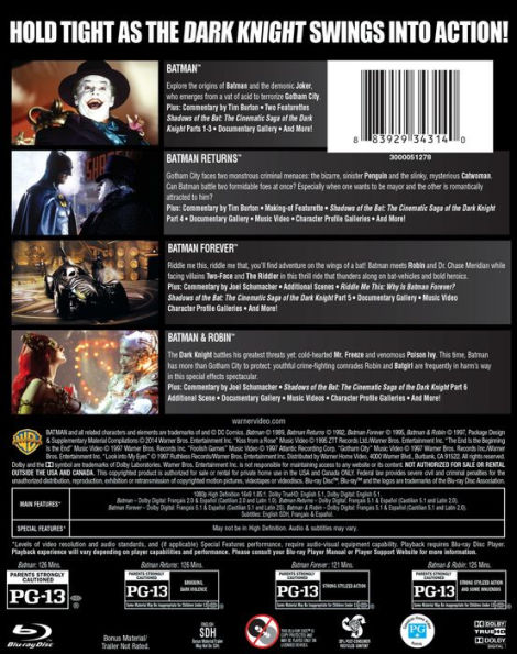 Batman Collection: 4 Film Favorites [4 Discs] [Blu-ray]