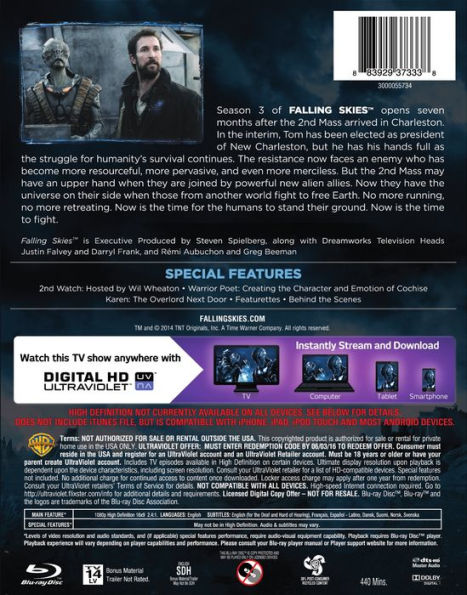 Falling Skies: The Complete Third Season [2 Discs] [Blu-ray]