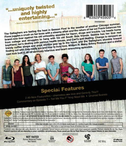 Shameless: The Complete Fifth Season [Blu-ray] [2 Discs]