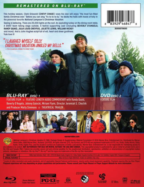 National Lampoon's Christmas Vacation [Blu-ray/DVD] [SteelBook]