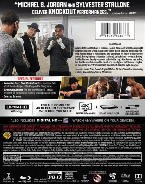 Creed [4K Ultra HD Blu-ray/Blu-ray]