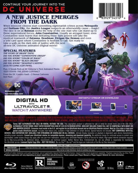 Justice League Dark [Deluxe Edition] [Blu-ray]