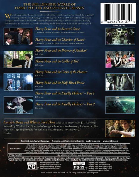 J.K. Rowling's Wizarding World: 9-Film Collection [Blu-ray]