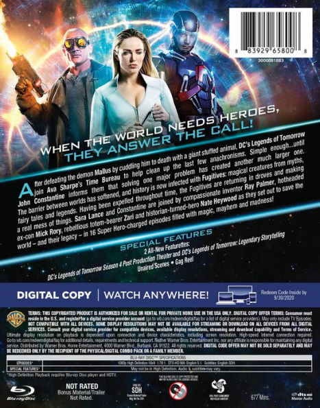 DC's Legends of Tomorrow: The Complete Fourth Season [Blu-ray]