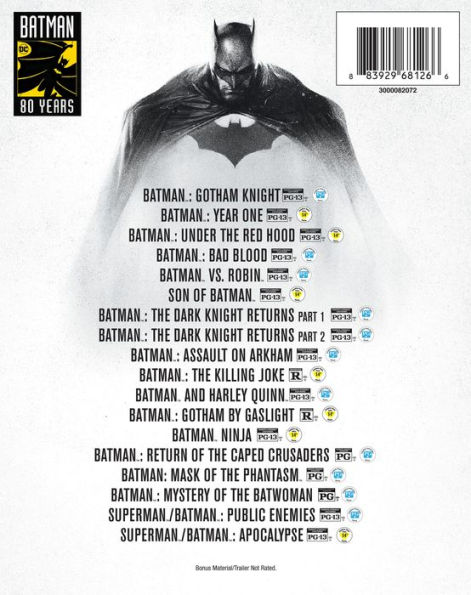 Batman: 80th Anniversary 18-Film Collection [Blu-ray] [19 Discs]