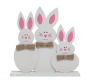 Bunny Family with Burlap Bows