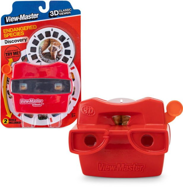 View-Master View Master classic Deluxe Edition with Discovery Kids Reels  (Metallic Viewer, Storage case, and 5 Reels Included) Exclusive