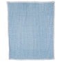 Lavish Home Plush Flower Fleece Sherpa Throw Blanket Blue