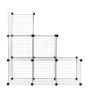 Everyday Home 6 Pack Silver Modular Mesh Storage Cube
