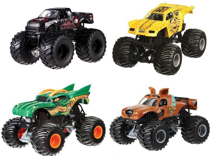 hot wheels diecast monster trucks