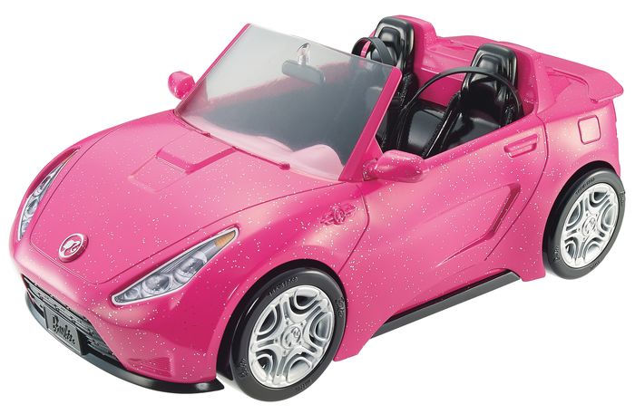 barbie in convertible