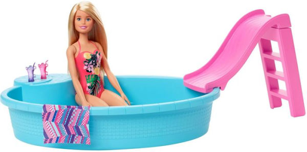 Barbie Blonde Doll Pool Playset