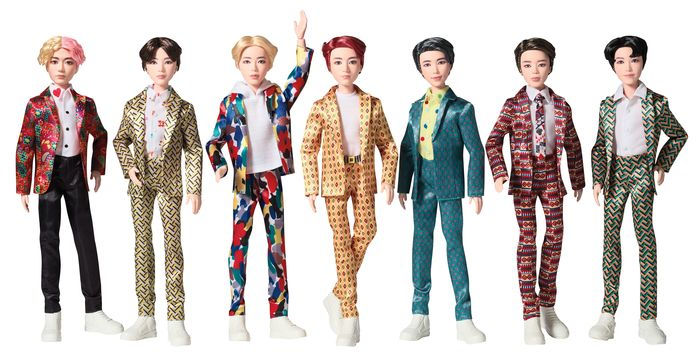 BTS Core Fashion Doll 7 Pack by Mattel 