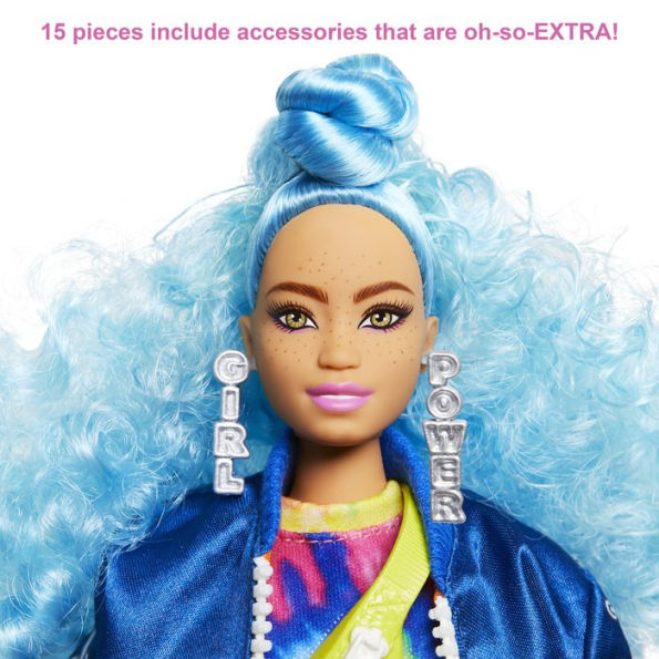 Barbie Extra Doll (Blue Curly Hair)