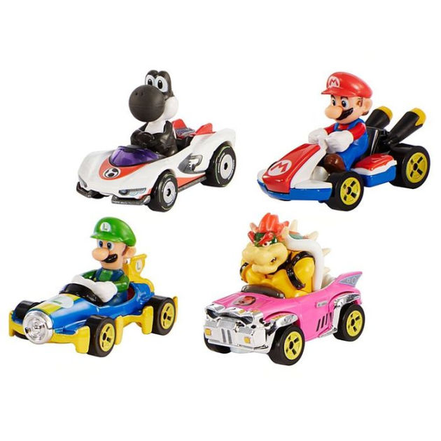 Hot Wheels Mario Kart Vehicle 4-Pack Styles May Vary GWB36 - Best Buy