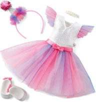 Title: WellieWishers Rainbow Birthday Outfit