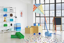 Alternative view 5 of LEGO Storage Brick 8 Aqua