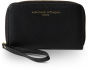 Zip Around Wallet w/Phone Pocket-Black Pebble