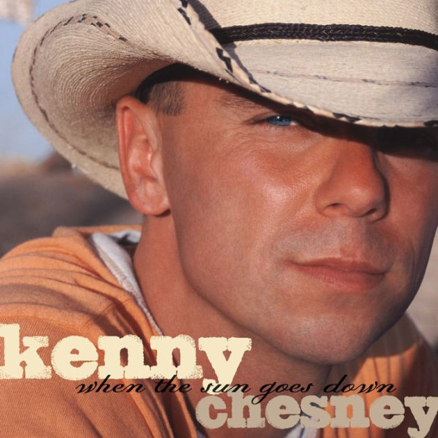 WHEN THE SUN retailer GOES DOWN CD SIGNED KENNY CHESNEY