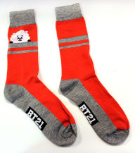 Title: BT21 RJ Striped Crew Sock