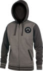 Overwatch Logo Men's Zip-Up Hoodie-Large-Grey