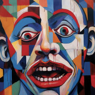 Title: Boxing the Clown, Artist: Helios Creed