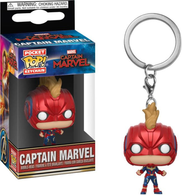Captain Marvel mask Pocket PoP Captain Marvel Keychain Funko