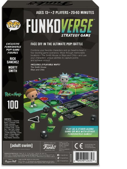 Funkoverse Strategy Game: Rick & Morty 2 Pack