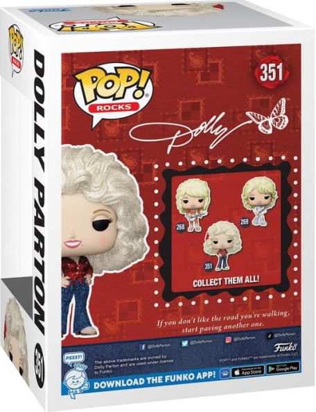 Dolly Parton '77 Tour Diamond Glitter Funko Pop! Vinyl Figure #351 - Entertainment Earth Exclusive