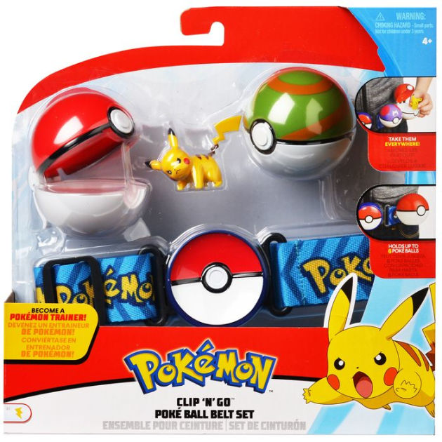 Pokemon Clip 'N' Go Poke Ball Belt Set (Assorted, Styles Vary) by Wicked  Cool Toys