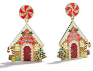 Title: Gingerbread House Earrings