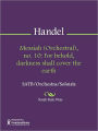 Messiah (Orchestral), no. 10: For behold, darkness shall cover the earth