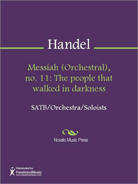 Messiah (Orchestral), no. 11: The people that walked in darkness