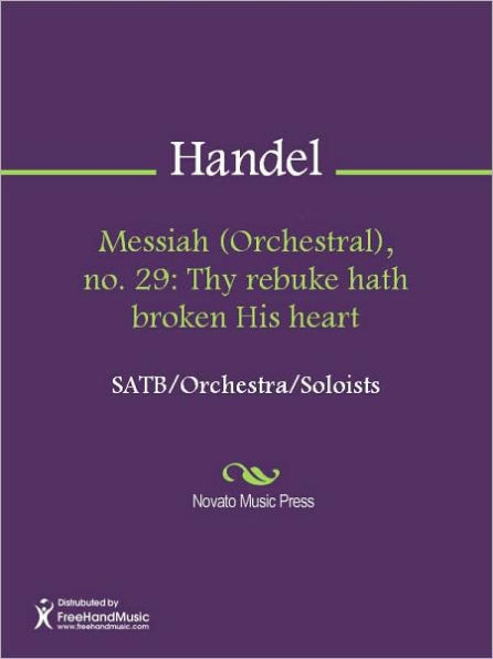 Messiah (Orchestral), no. 29: Thy rebuke hath broken His heart