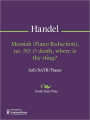 Messiah (Piano Reduction), no. 50: O death, where is thy sting?