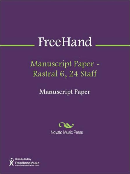 Manuscript Paper - Rastral 6, 24 Staff