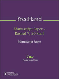 Title: Manuscript Paper - Rastral 7, 20 Staff, Author: FreeHand