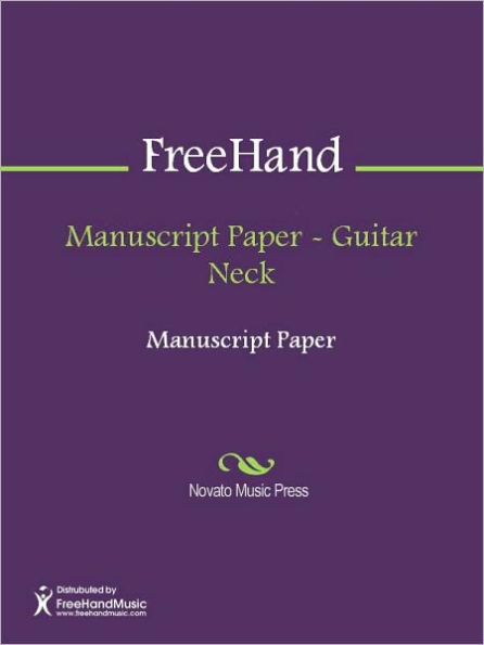 Manuscript Paper - Guitar Neck