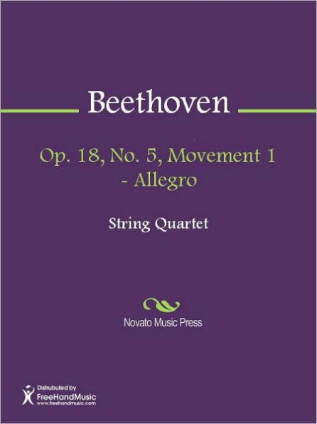 Op. 18, No. 5, Movement 1 - Allegro
